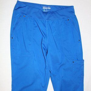 healing hands Bright Blue Yoga Scrub Pants